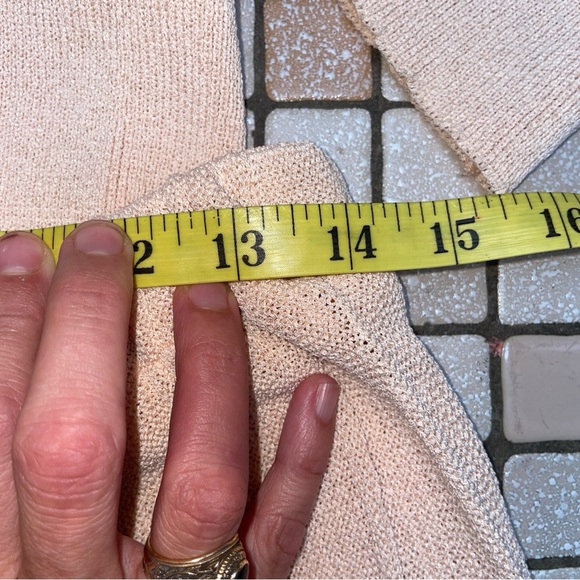 VTG Castleberry Pastel Peach Collared Blouse with Pleated Skirt Set - Picture 14 of 16